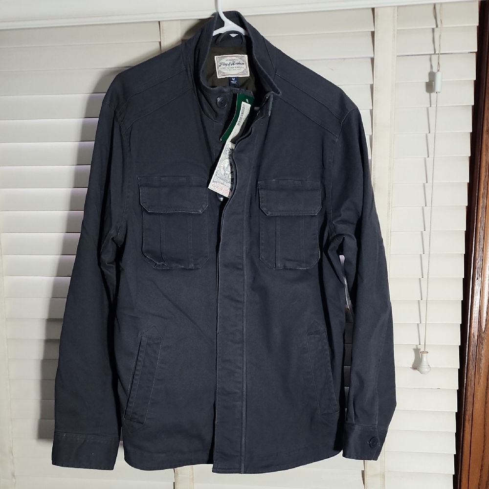 Men's Dark Gray Military Field Jacket
